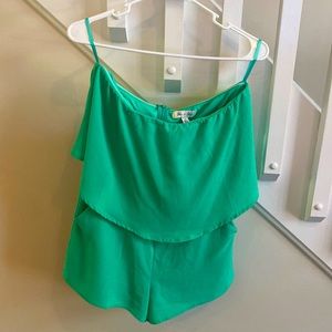 Womens She + Sky Green Romper size Medium